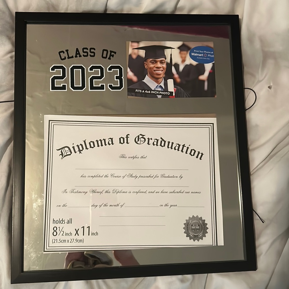 Class of 2023 graduate diploma wall hanging